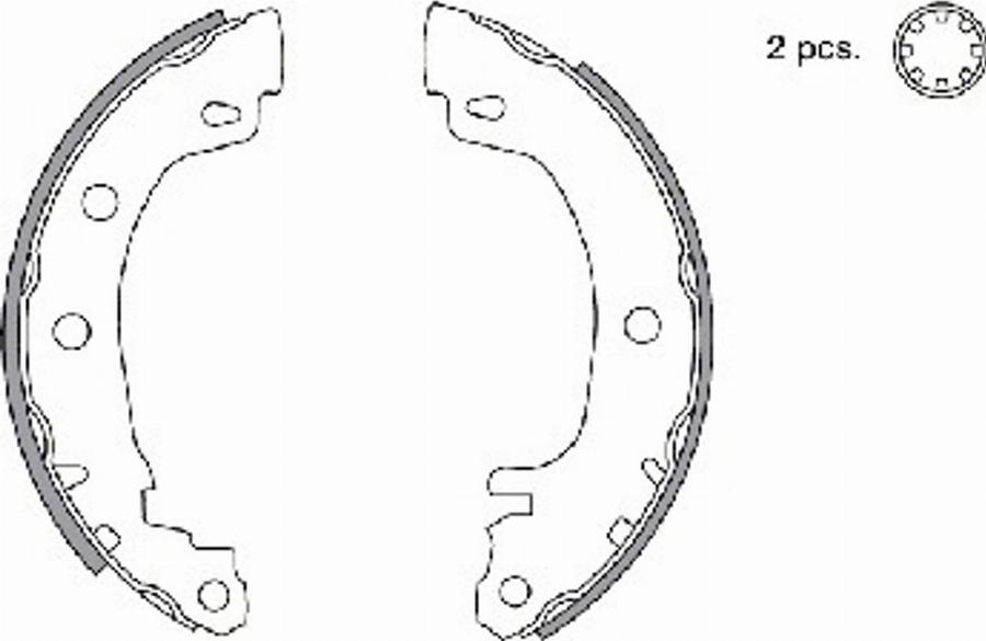 Spidan 33643 - Kit ganasce freno autozon.pro