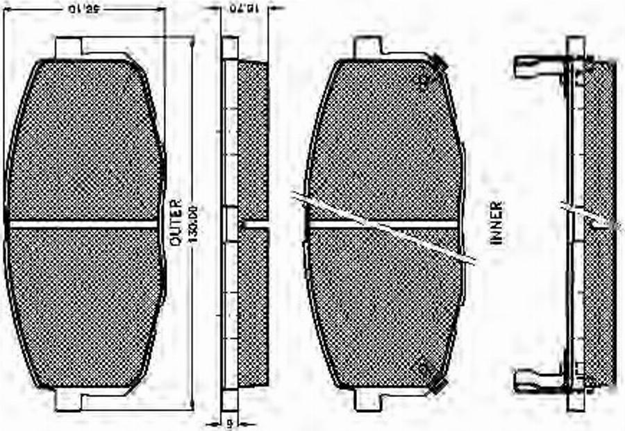 Spidan 32460 - Kit pastiglie freno, Freno a disco autozon.pro