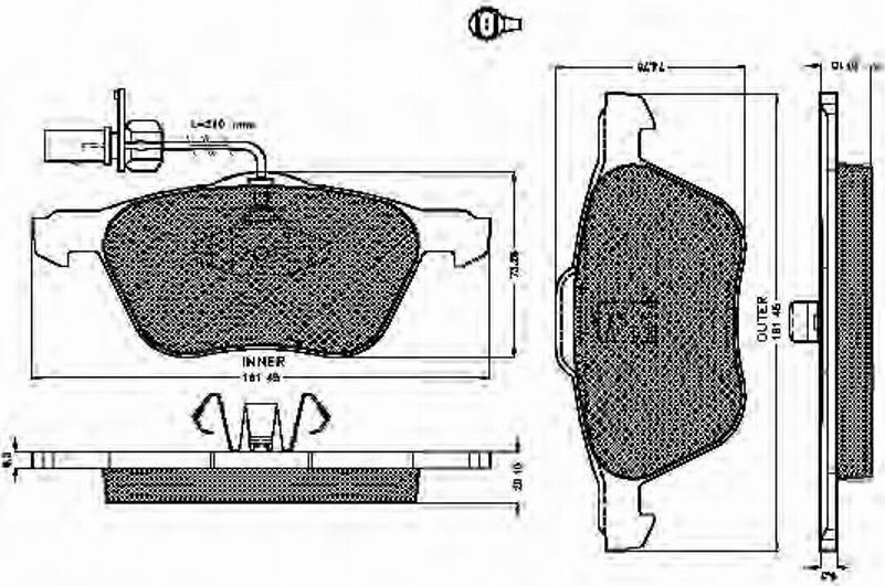 Spidan 32476 - Kit pastiglie freno, Freno a disco autozon.pro