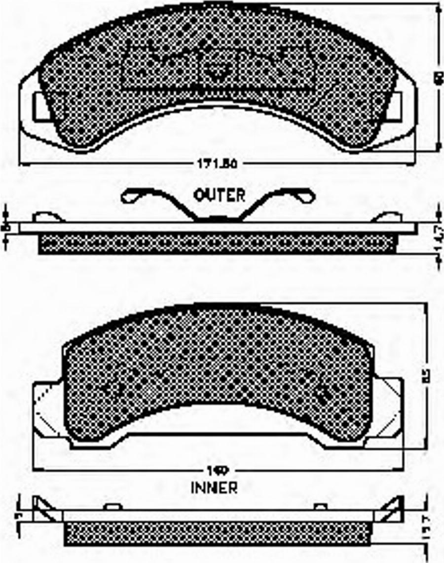 Spidan 32549 - Kit pastiglie freno, Freno a disco autozon.pro