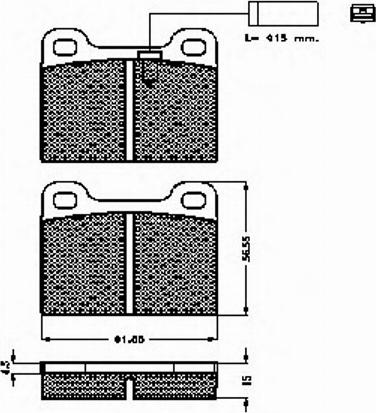 Spidan 32545 - Kit pastiglie freno, Freno a disco autozon.pro