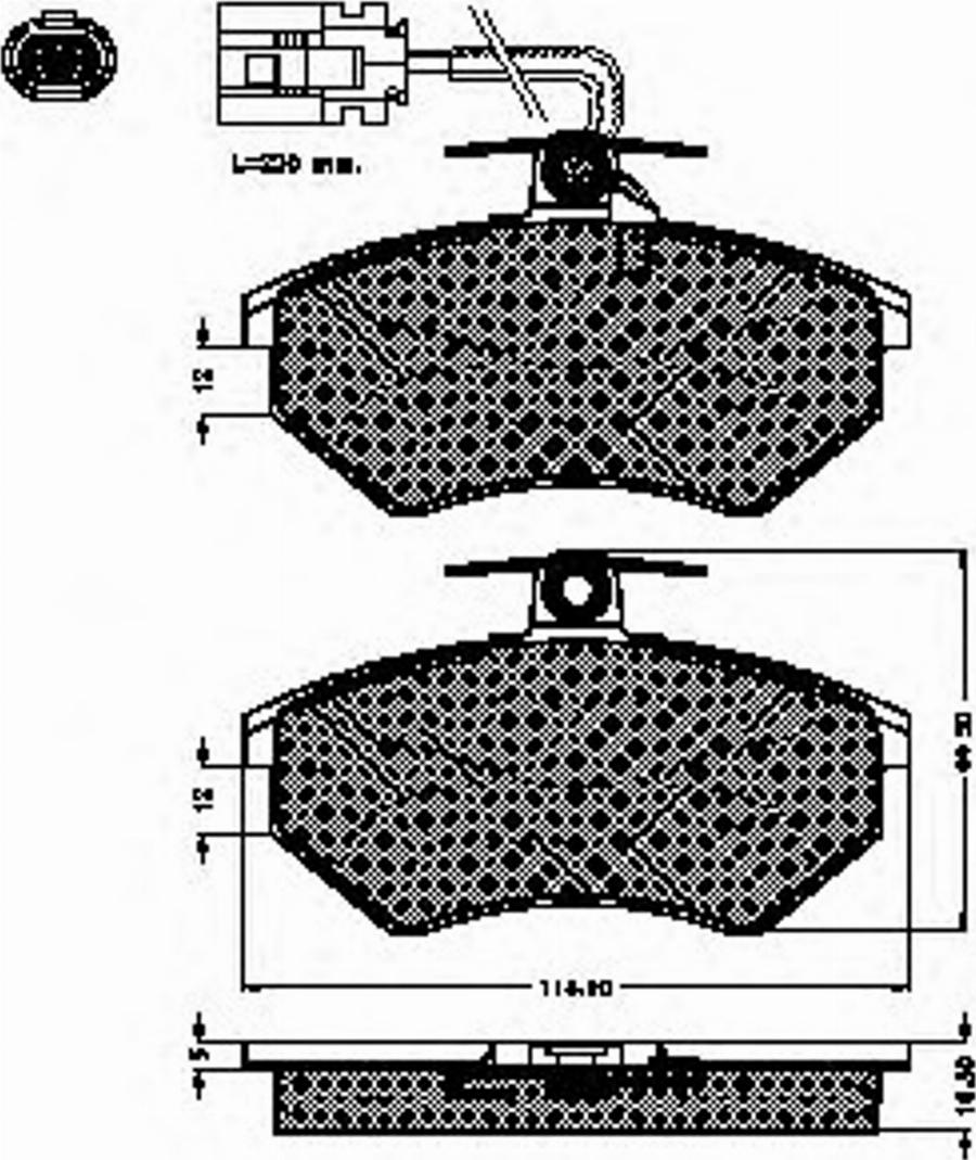 Spidan 32555 - Kit pastiglie freno, Freno a disco autozon.pro