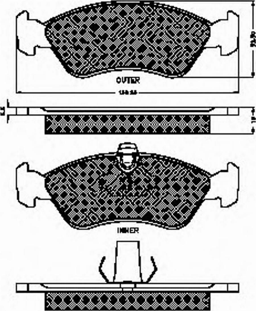 Spidan 32553 - Kit pastiglie freno, Freno a disco autozon.pro