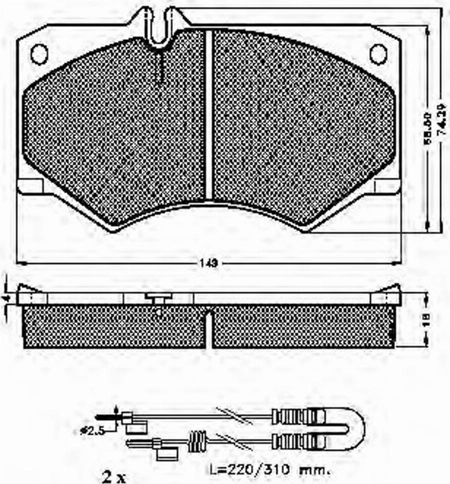 Spidan 32520 - Kit pastiglie freno, Freno a disco autozon.pro