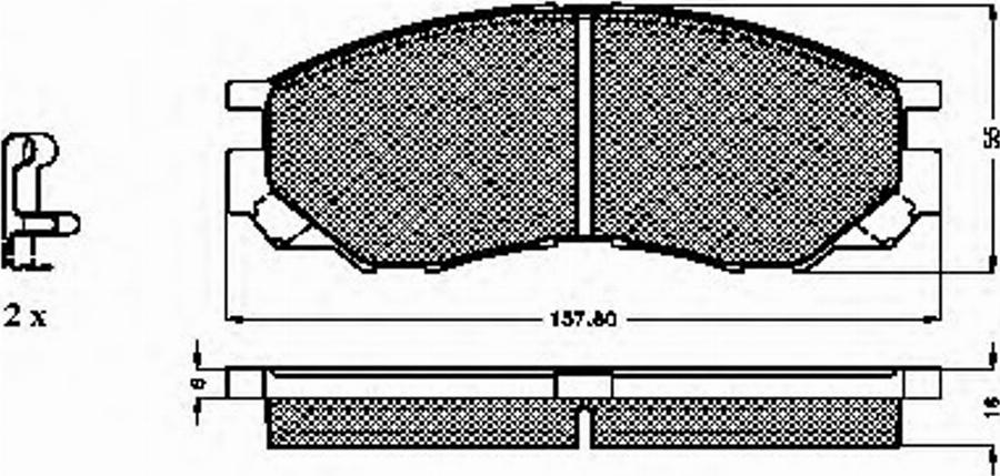 Spidan 32165 - Kit pastiglie freno, Freno a disco autozon.pro