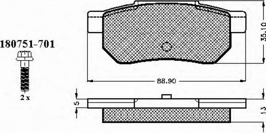 Spidan 32131 - Kit pastiglie freno, Freno a disco autozon.pro