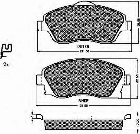 Spidan 32840 - Kit pastiglie freno, Freno a disco autozon.pro