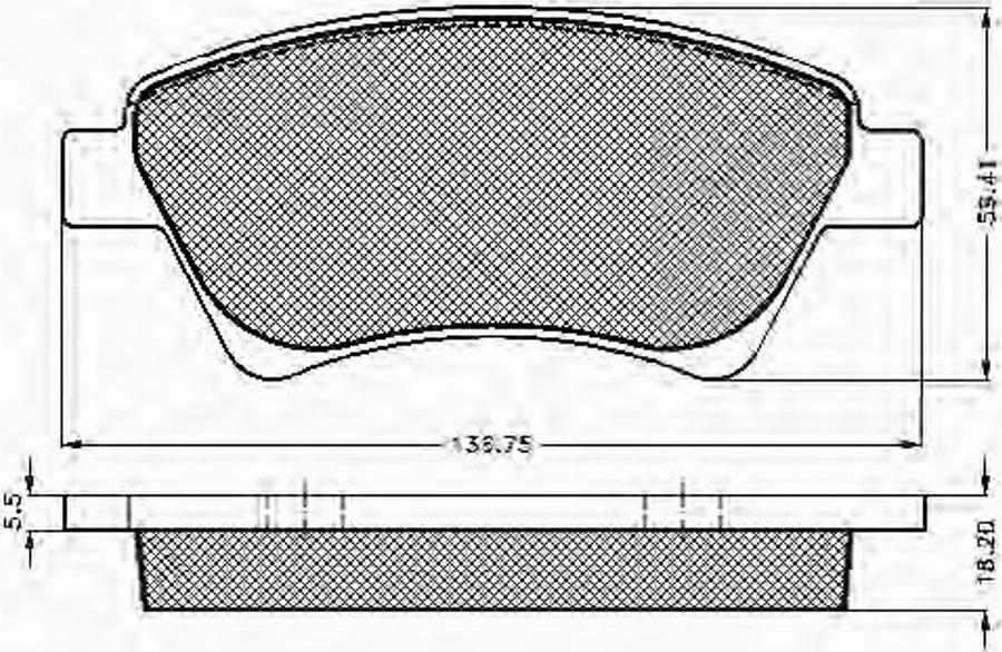 Spidan 32841 - Kit pastiglie freno, Freno a disco autozon.pro