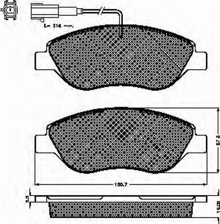 Spidan 32842 - Kit pastiglie freno, Freno a disco autozon.pro