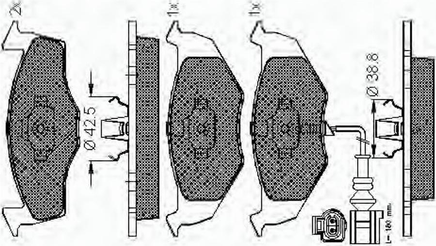 Spidan 32815 - Kit pastiglie freno, Freno a disco autozon.pro