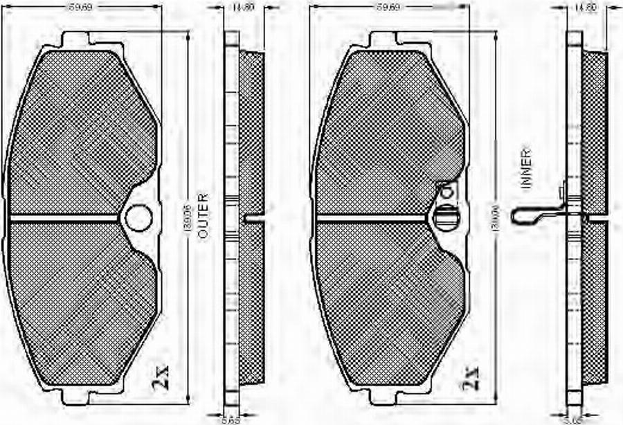 Spidan 32813 - Kit pastiglie freno, Freno a disco autozon.pro