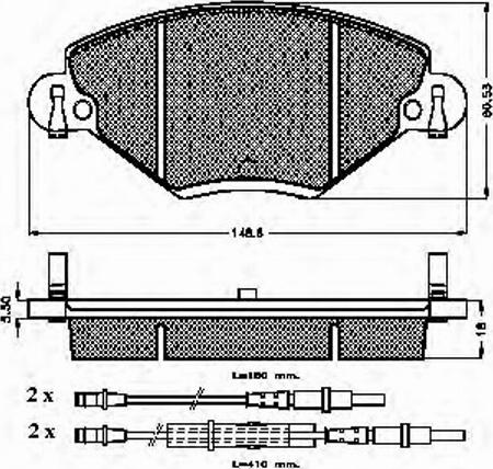 Spidan 32835 - Kit pastiglie freno, Freno a disco autozon.pro