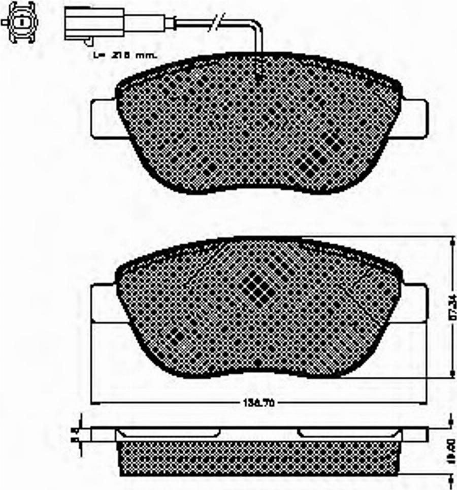 Spidan 32838 - Kit pastiglie freno, Freno a disco autozon.pro