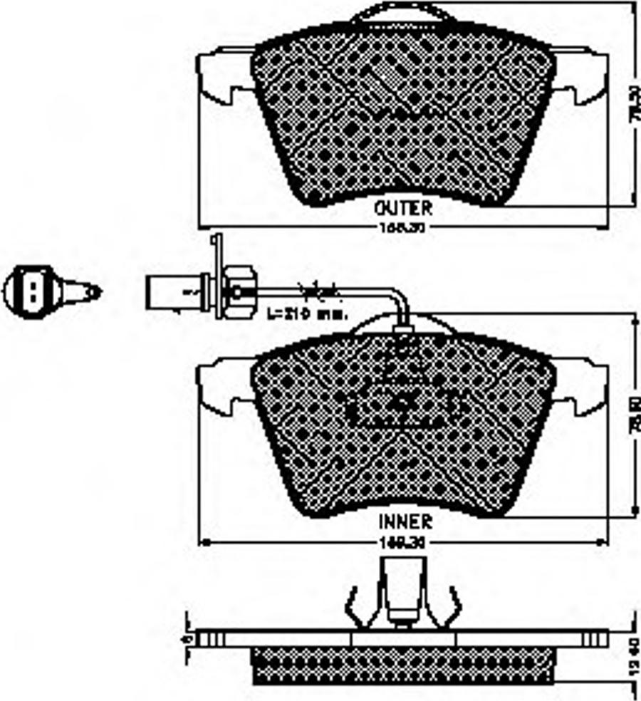 Spidan 32244 - Kit pastiglie freno, Freno a disco autozon.pro