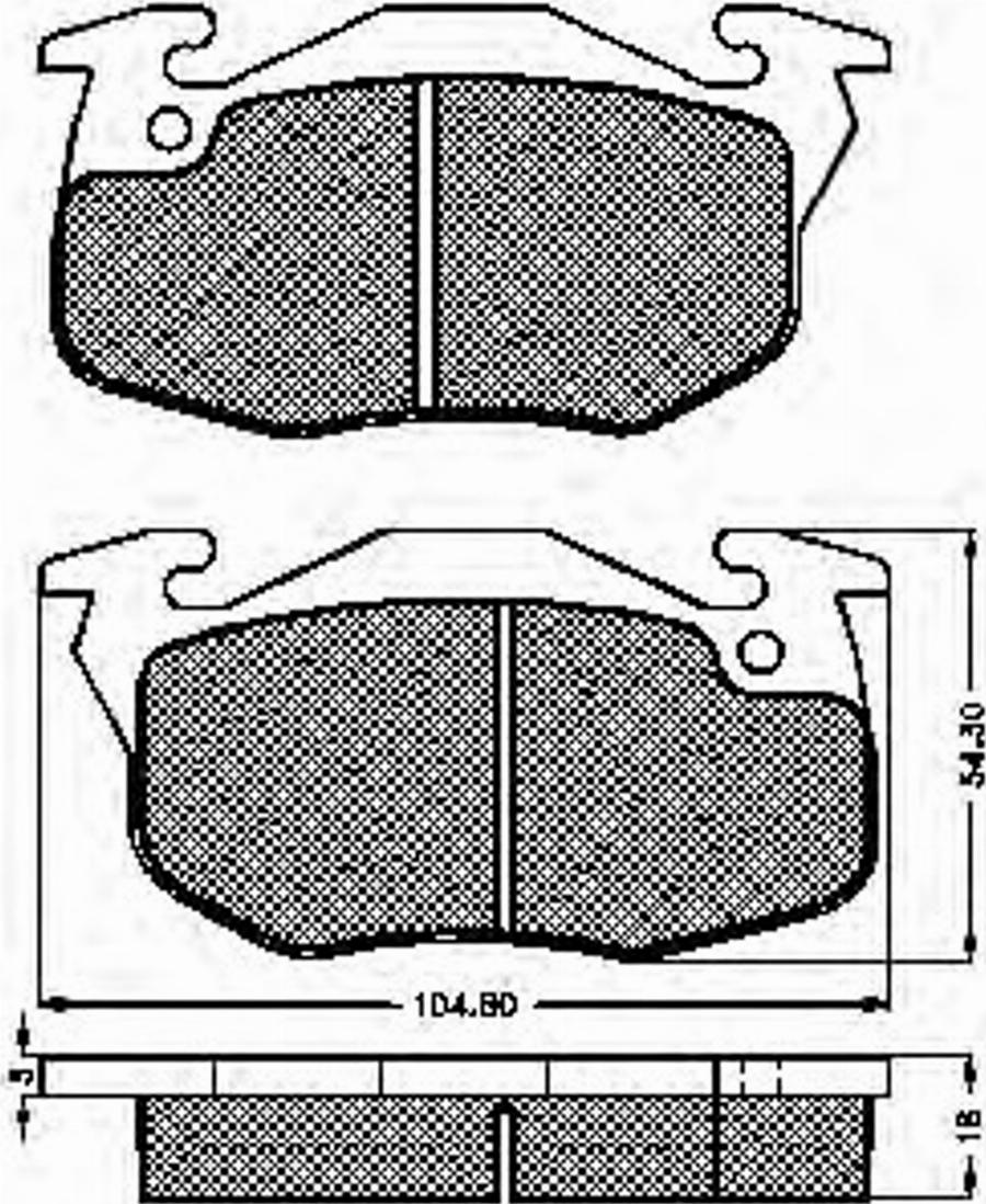 Spidan 32254 - Kit pastiglie freno, Freno a disco autozon.pro