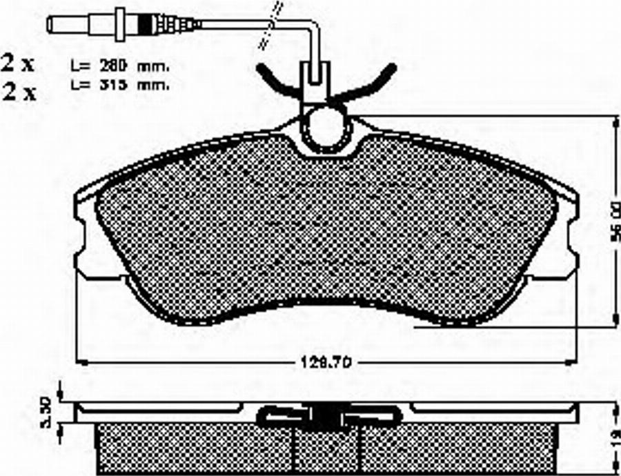 Spidan 32262 - Kit pastiglie freno, Freno a disco autozon.pro