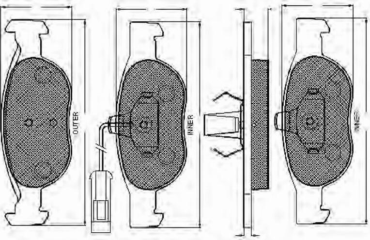 Spidan 32208 - Kit pastiglie freno, Freno a disco autozon.pro