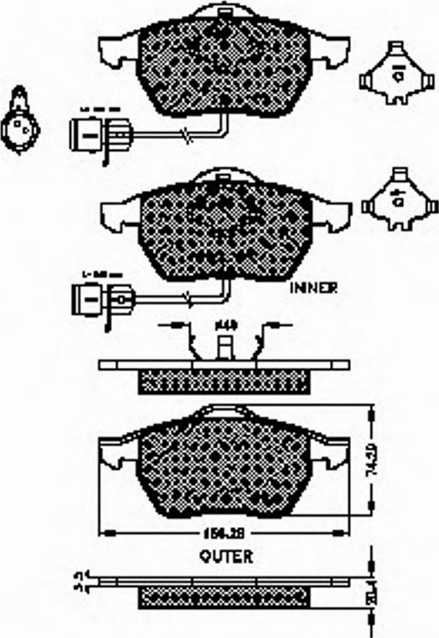 Spidan 32286 - Kit pastiglie freno, Freno a disco autozon.pro