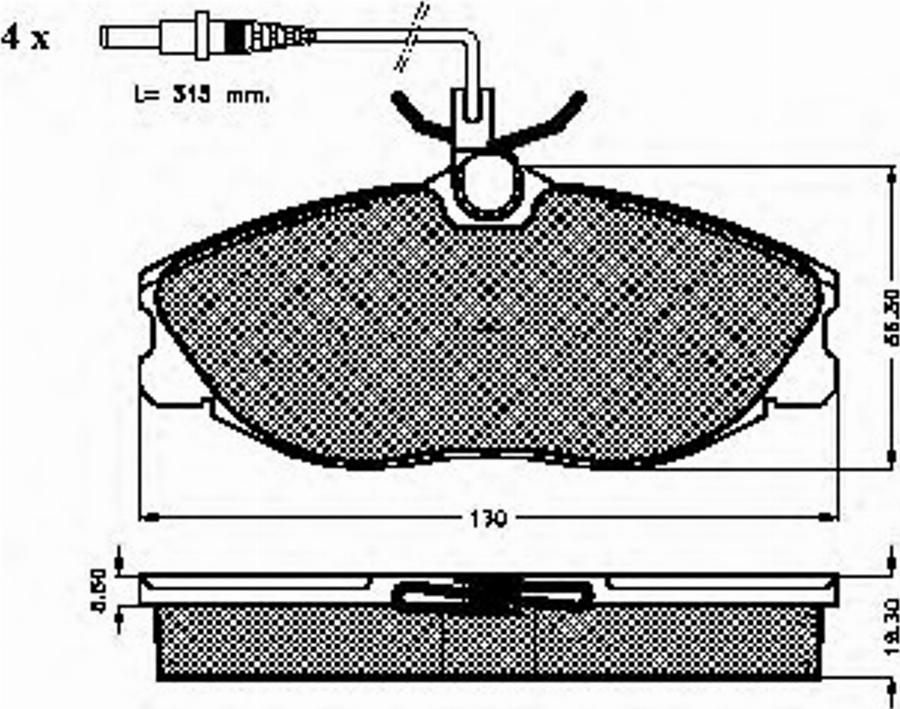 Spidan 32222 - Kit pastiglie freno, Freno a disco autozon.pro