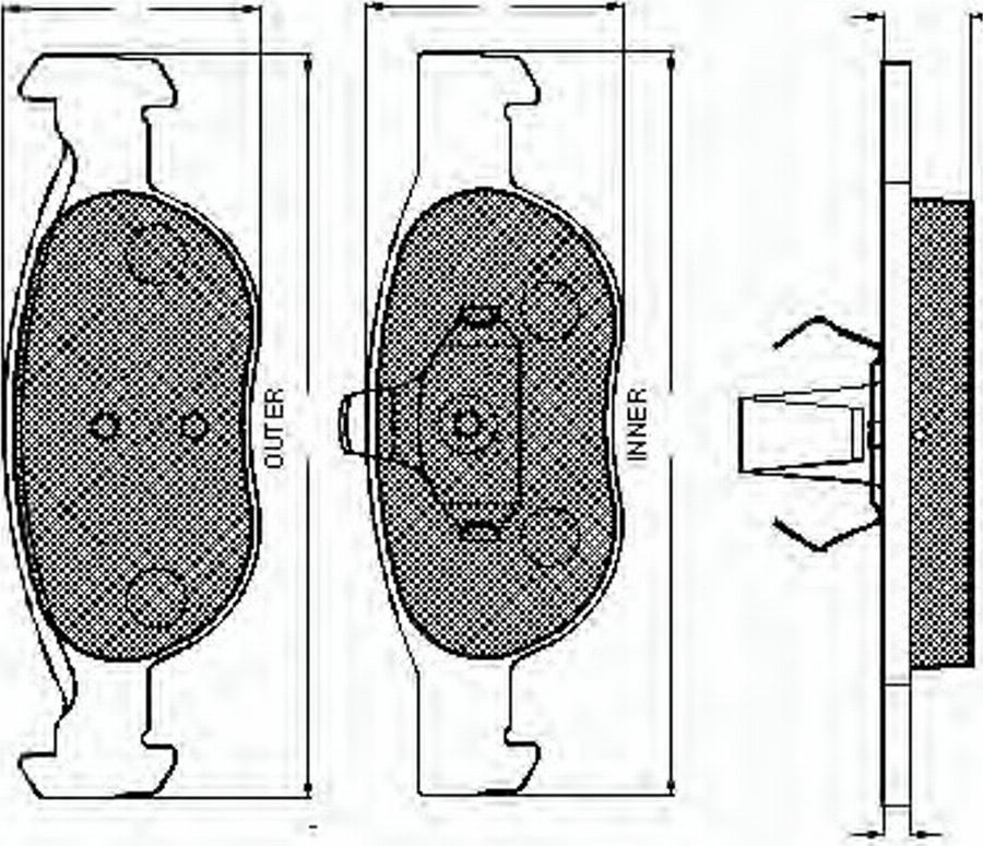 Spidan 32793 - Kit pastiglie freno, Freno a disco autozon.pro