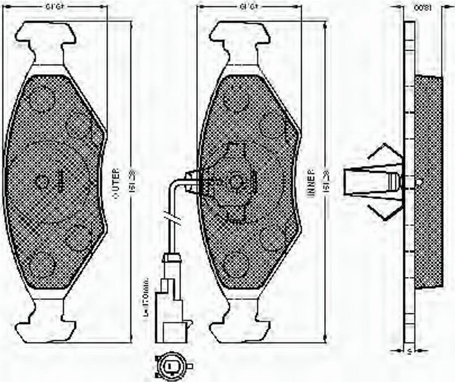 Spidan 32757 - Kit pastiglie freno, Freno a disco autozon.pro