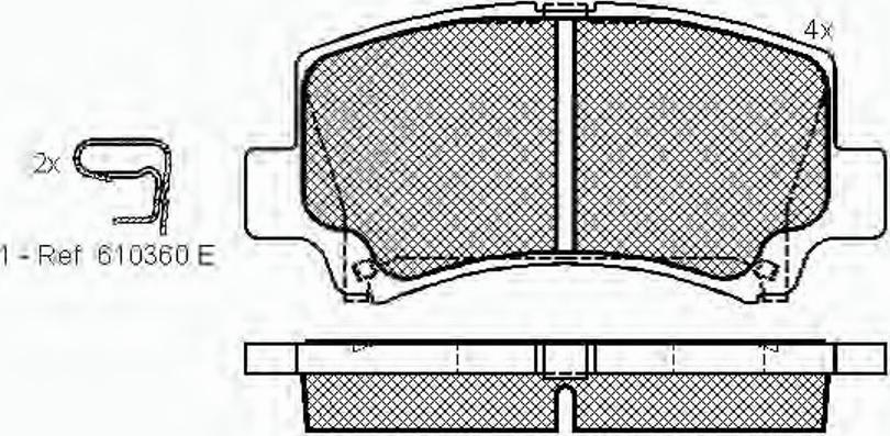 Spidan 32766 - Kit pastiglie freno, Freno a disco autozon.pro