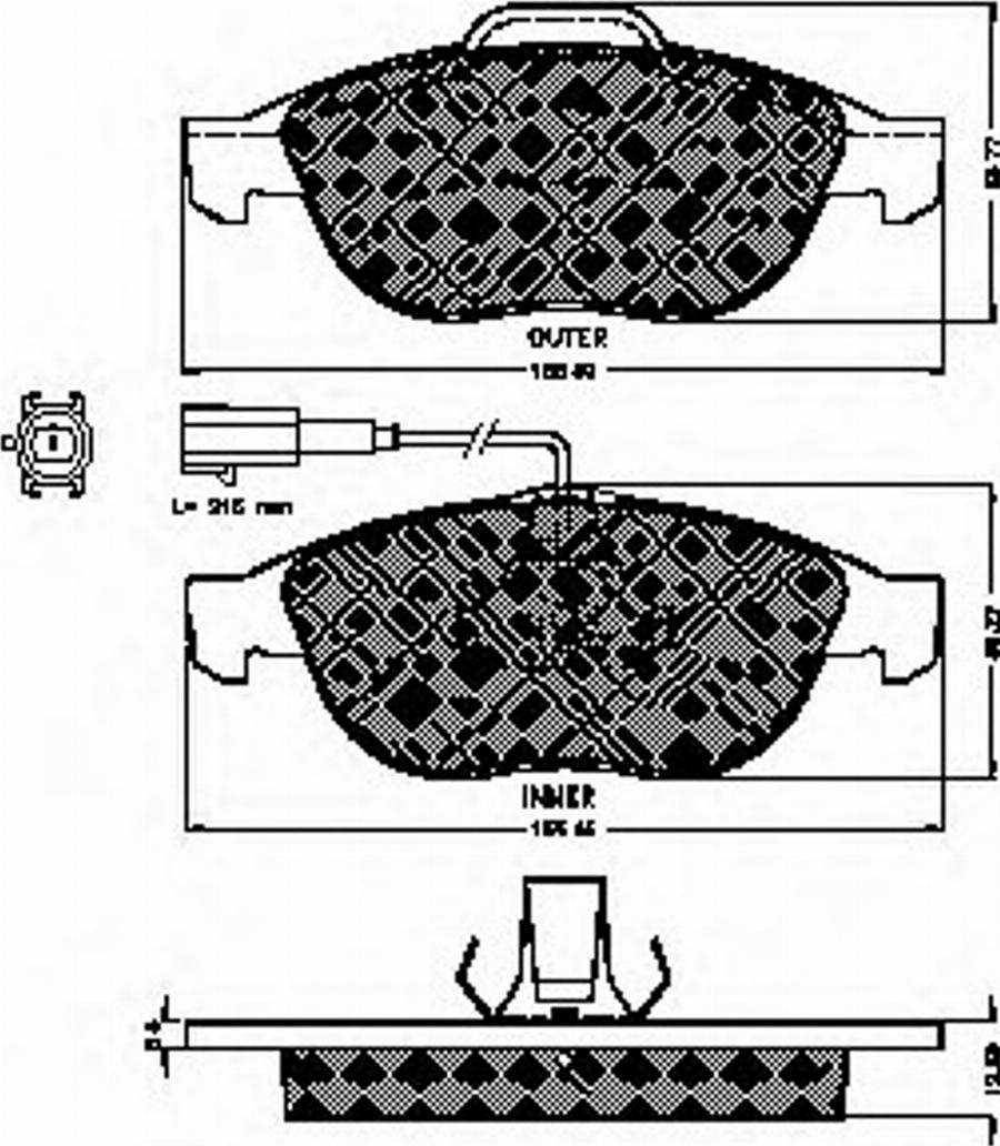 Spidan 32763 - Kit pastiglie freno, Freno a disco autozon.pro