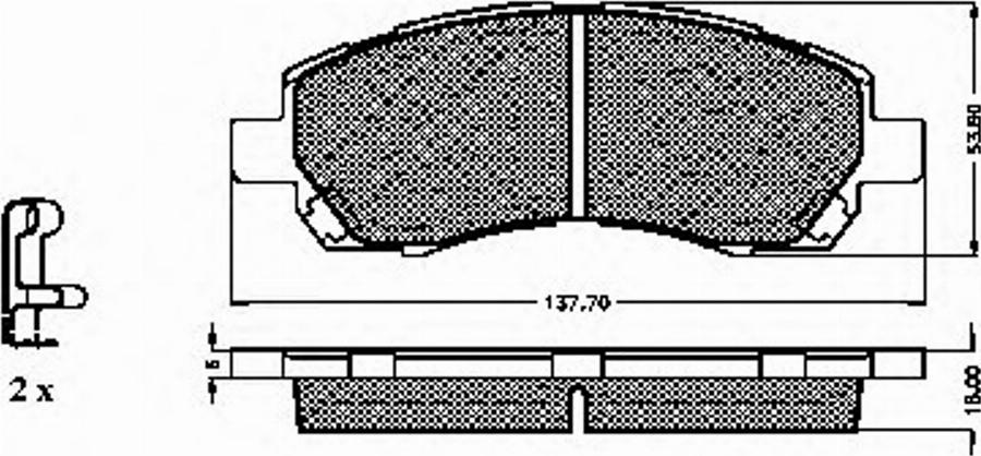 Spidan 32701 - Kit pastiglie freno, Freno a disco autozon.pro