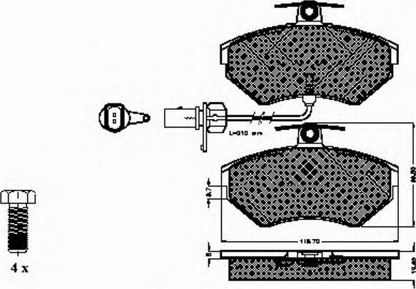 Spidan 32712 - Kit pastiglie freno, Freno a disco autozon.pro