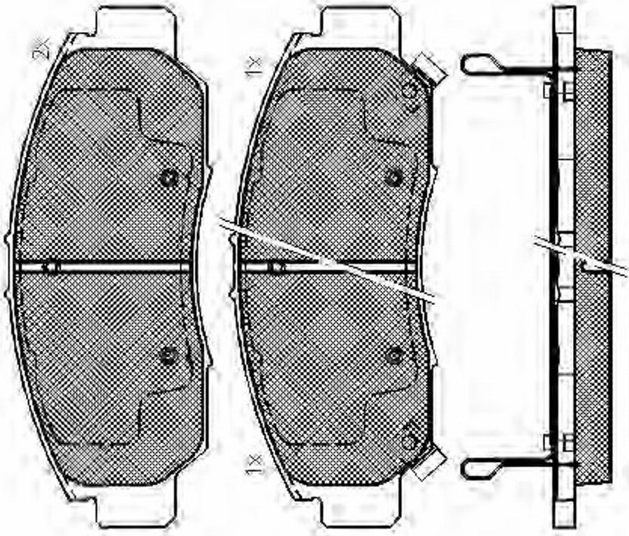 Spidan 32734 - Kit pastiglie freno, Freno a disco autozon.pro