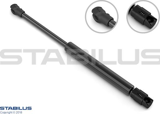 STABILUS 233051 - Ammortizzatore pneumatico, Ripiano (Cofano bag. / Vano carico) autozon.pro