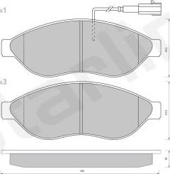 Starline BD S406 - Kit pastiglie freno, Freno a disco autozon.pro