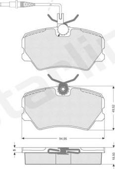 Starline BD S041 - Kit pastiglie freno, Freno a disco autozon.pro