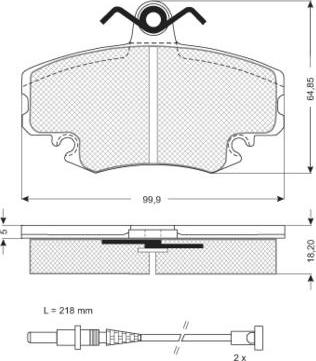 Starline BD S025 - Kit pastiglie freno, Freno a disco autozon.pro