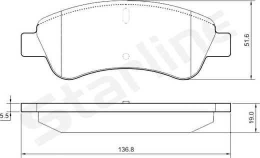 Starline BD S842P - Kit pastiglie freno, Freno a disco autozon.pro