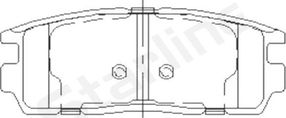 Starline BD S851P - Kit pastiglie freno, Freno a disco autozon.pro