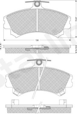 Starline BD S821P - Kit pastiglie freno, Freno a disco autozon.pro