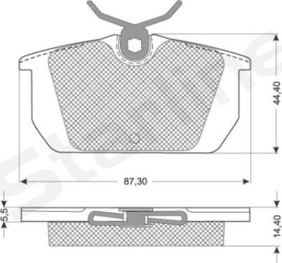 Starline BD S822P - Kit pastiglie freno, Freno a disco autozon.pro