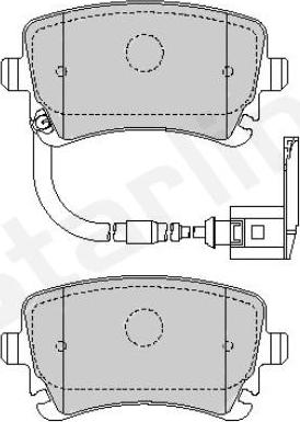 Starline BD S355 - Kit pastiglie freno, Freno a disco autozon.pro