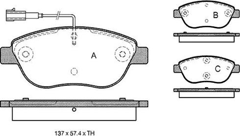 Starline BD S324 - Kit pastiglie freno, Freno a disco autozon.pro