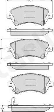 Starline BD S326 - Kit pastiglie freno, Freno a disco autozon.pro