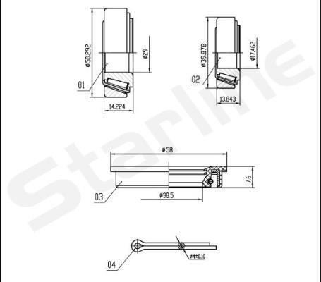 Starline LO 00944 - Kit cuscinetto ruota autozon.pro