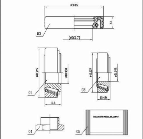 Starline LO 00912 - Kit cuscinetto ruota autozon.pro