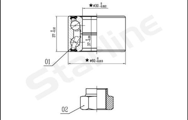 Starline LO 00559 - Kit cuscinetto ruota autozon.pro