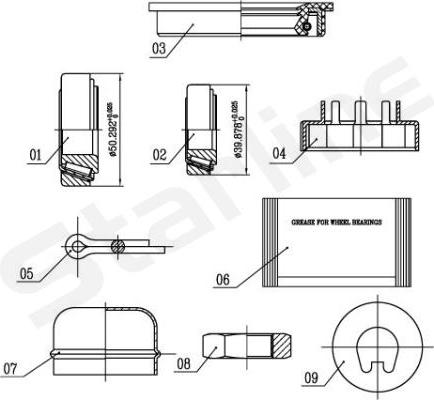 Starline LO 00529 - Kit cuscinetto ruota autozon.pro