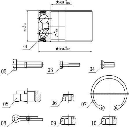 Starline LO 00575 - Kit cuscinetto ruota autozon.pro