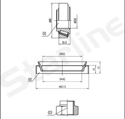 Starline LO 01444 - Kit cuscinetto ruota autozon.pro