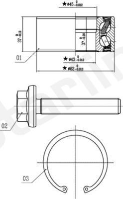 Starline LO 01356 - Kit cuscinetto ruota autozon.pro