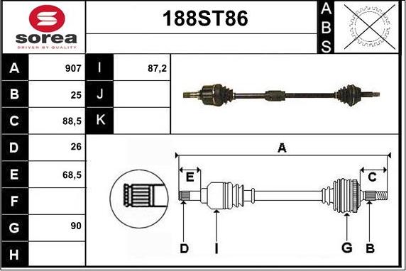 IPD 33-1325 - Albero motore / Semiasse autozon.pro