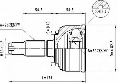 Statim C.444 - Kit giunti, Semiasse autozon.pro